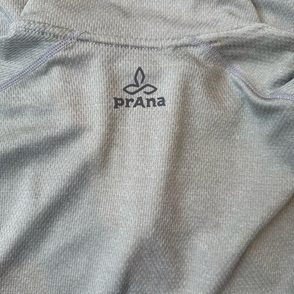 PrAna Mens Orion 1/4 Zip Pullover Long Sleeve Stretch Lightweight Gray L - Picture 9 of 12